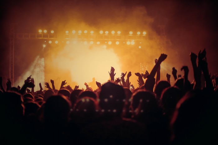 Free 콘서트에서 사람들 Stock Photo